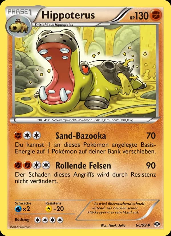 Hippoterus card in German
