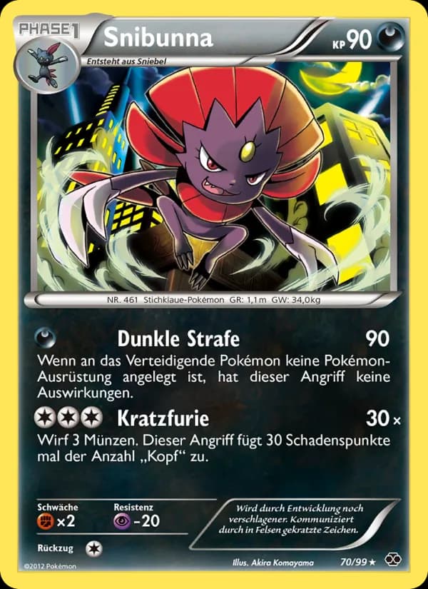 Snibunna card in German