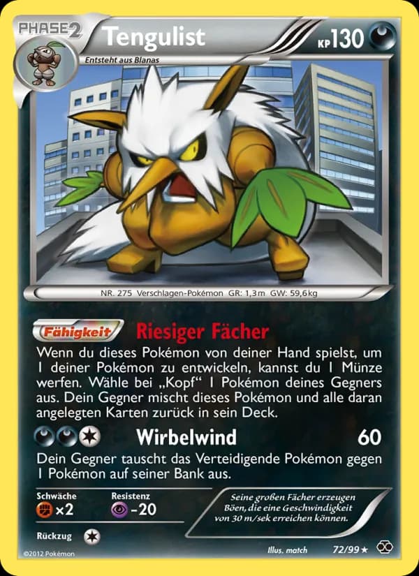 Tengulist card in German