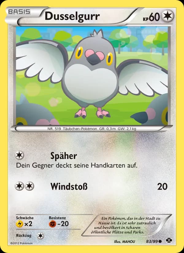 Dusselgurr card in German
