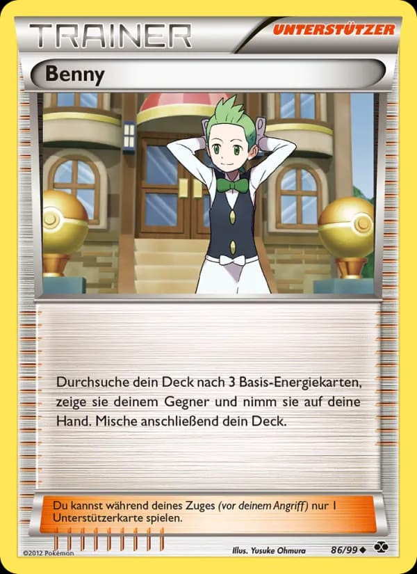 Benny card in German
