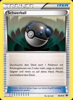 Schwerball card in German