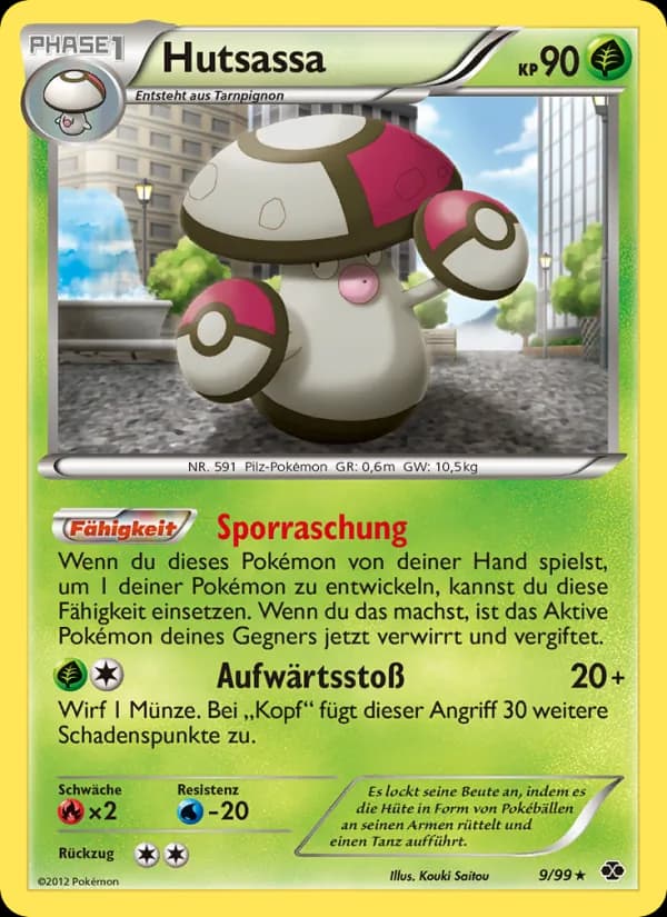 Hutsassa card in German