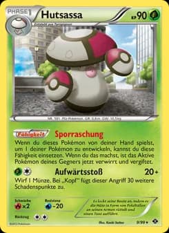 Hutsassa card in German