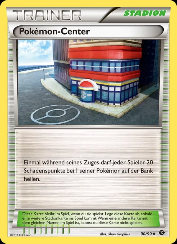 Pokémon-Center card in German