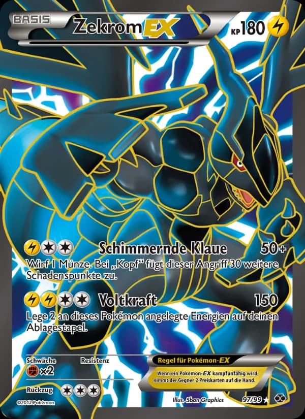 Zekrom-EX card in German