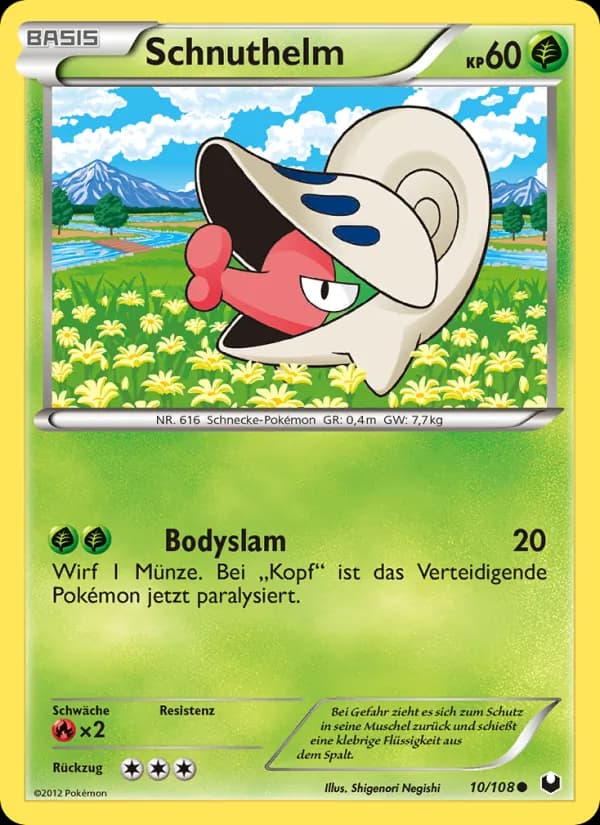 Schnuthelm card in German