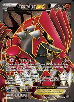 Groudon-EX card in German