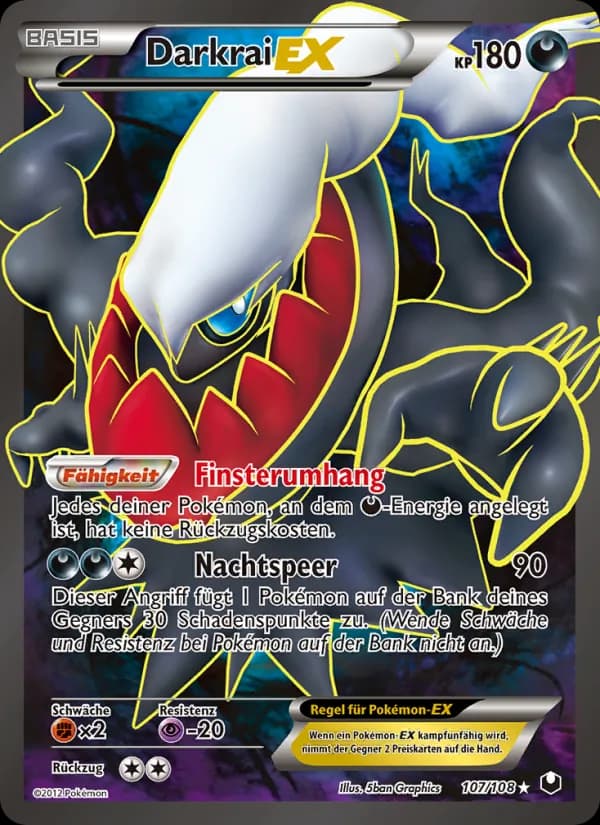 Darkrai-EX card in German