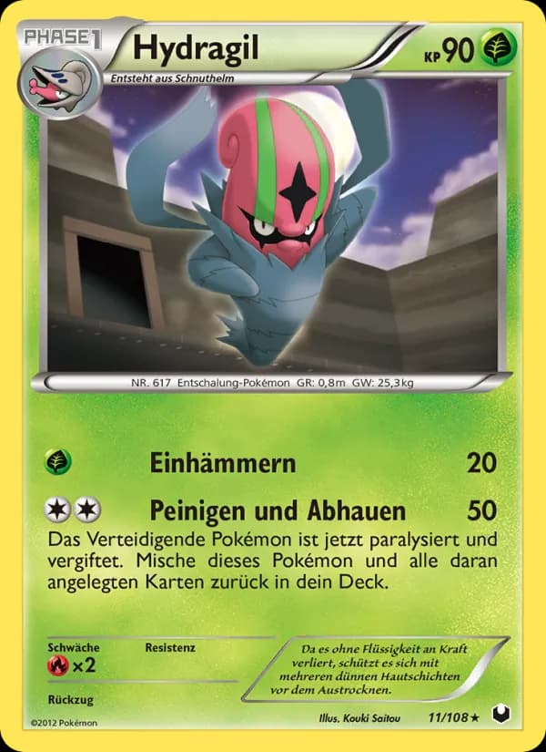 Hydragil card in German