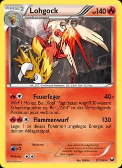 Lohgock card in German