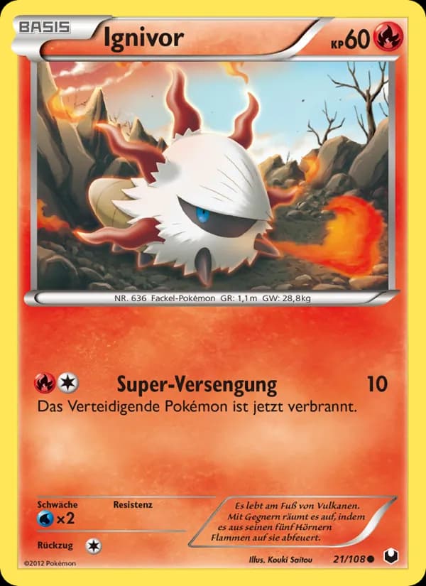 Ignivor card in German
