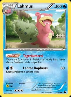Lahmus card in German