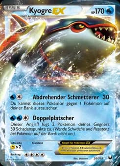 Kyogre-EX card in German
