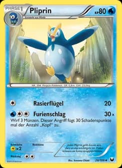 Pliprin card in German