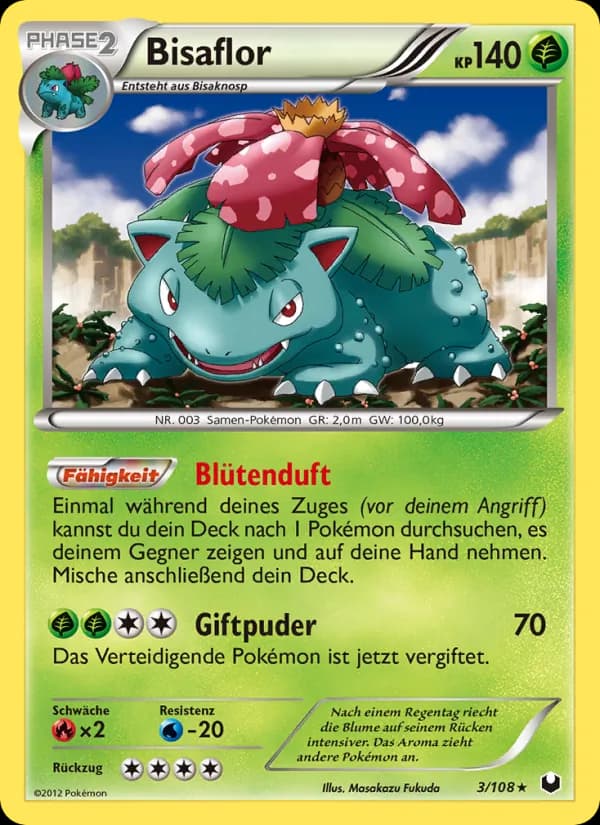 Bisaflor card in German
