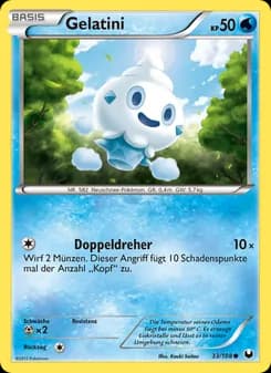 Gelatini card in German