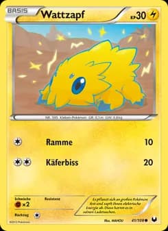 Wattzapf card in German