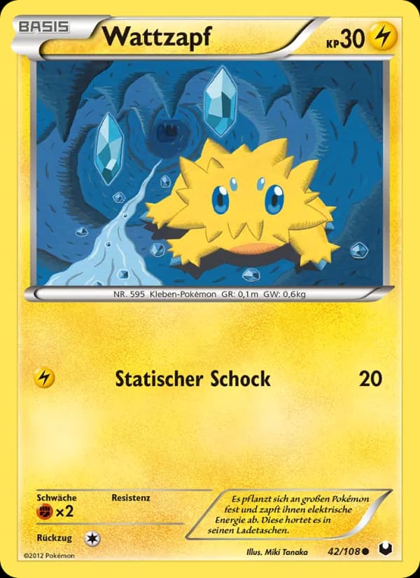 Wattzapf card in German