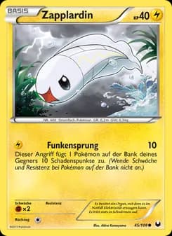 Zapplardin card in German