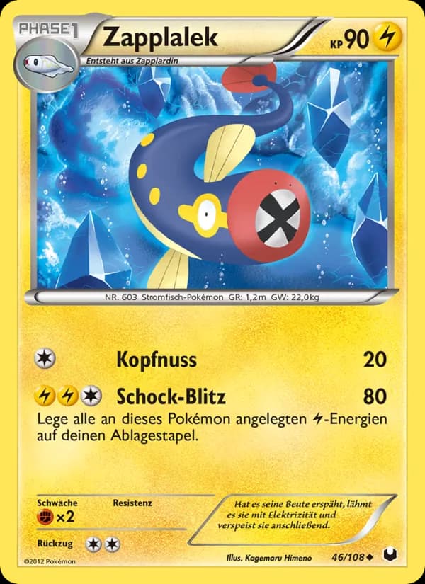 Zapplalek card in German