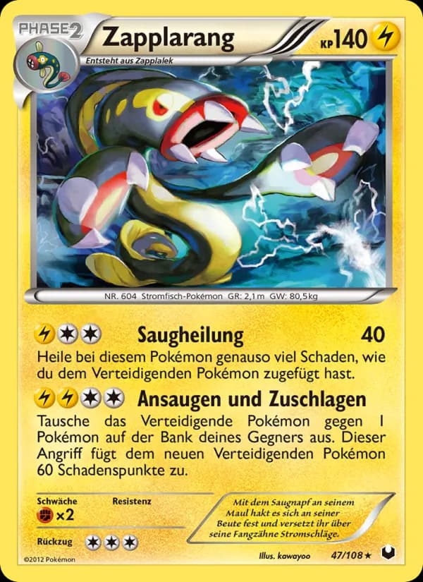 Zapplarang card in German