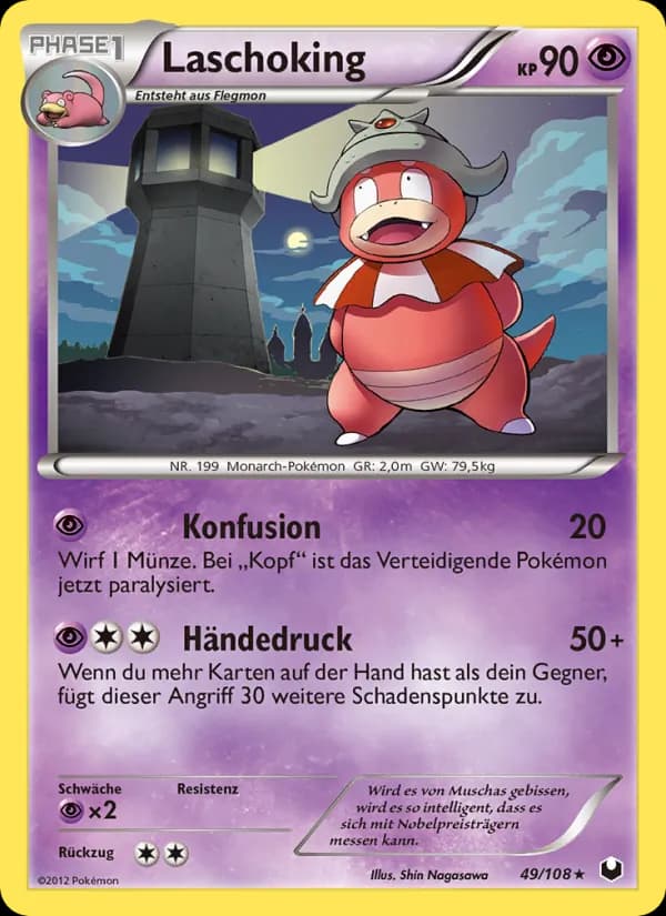 Laschoking card in German