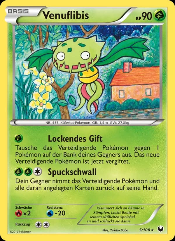 Venuflibis card in German