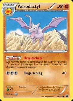 Aerodactyl card in German