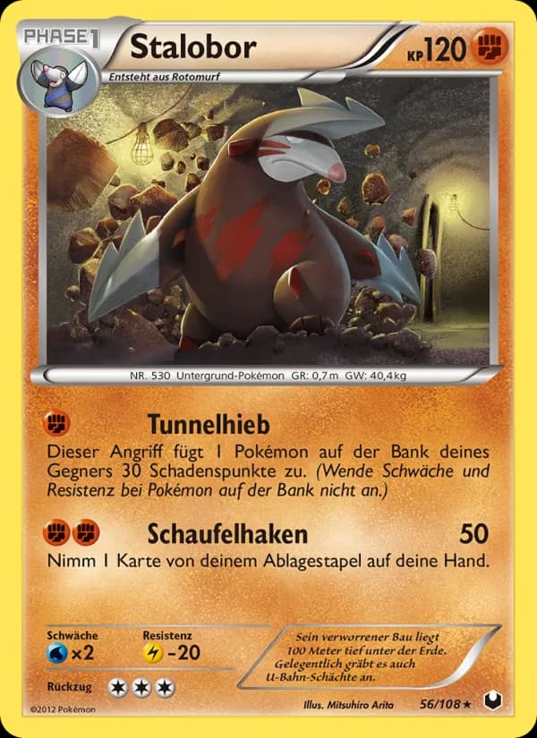 Stalobor card in German