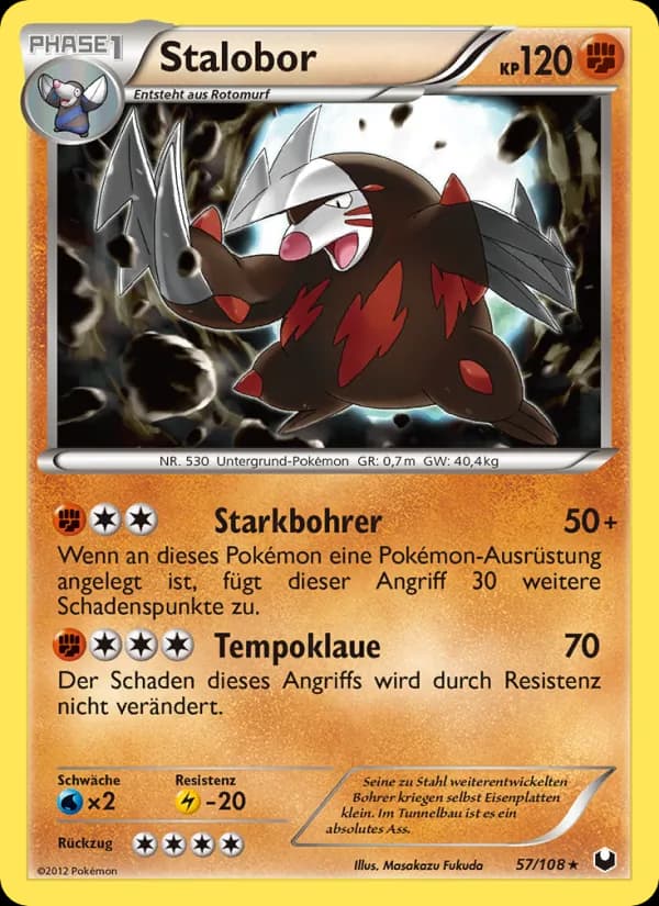 Stalobor card in German
