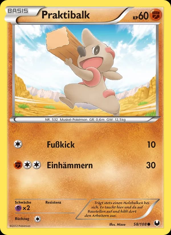 Praktibalk card in German