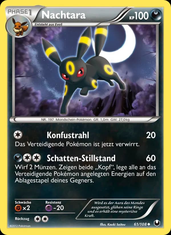 Nachtara card in German