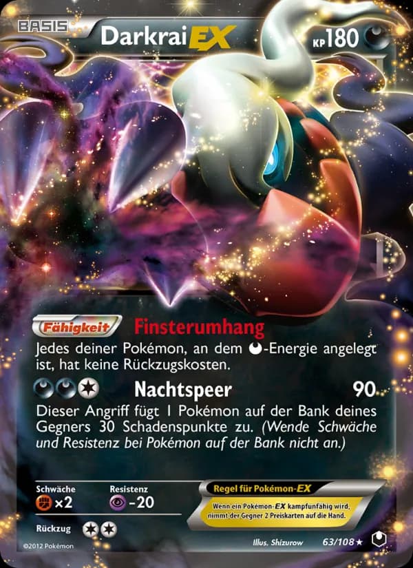 Darkrai-EX card in German