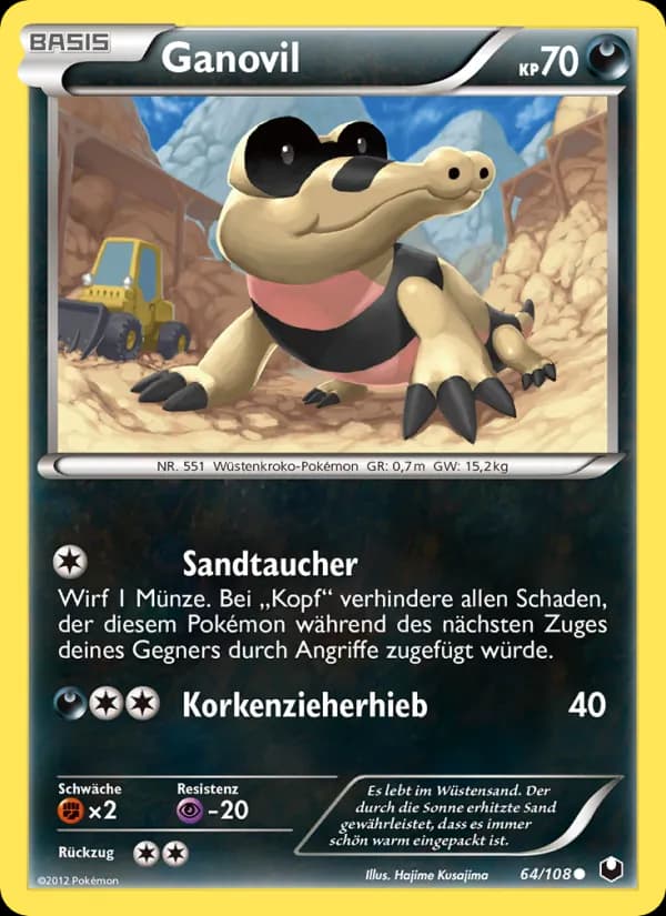 Ganovil card in German