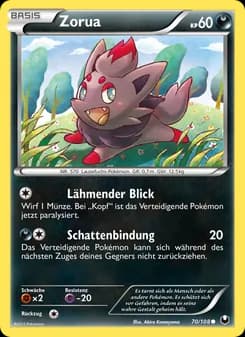 Zorua card in German