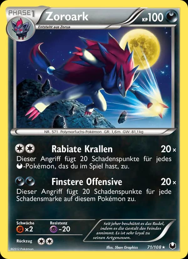 Zoroark card in German
