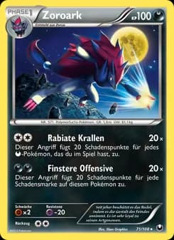 Zoroark card in German