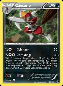 Caesurio card in German