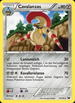 Cavalanzas card in German