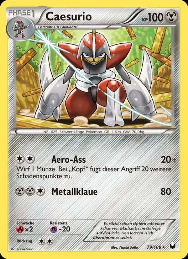 Caesurio card in German