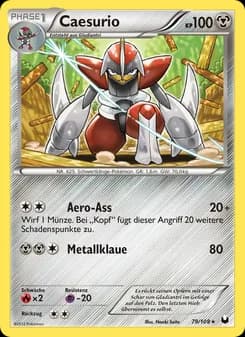 Caesurio card in German