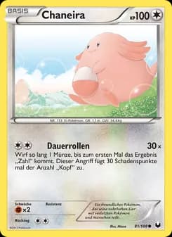 Chaneira card in German