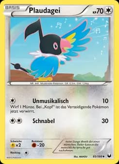 Plaudagei card in German