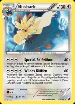 Bissbark card in German