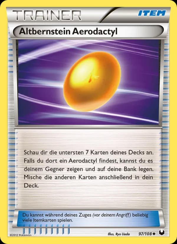 Altbernstein Aerodactyl card in German