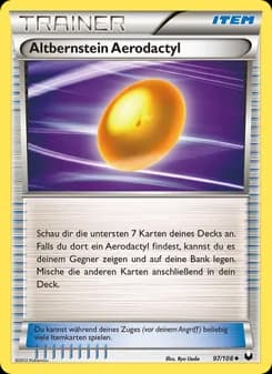 Altbernstein Aerodactyl card in German