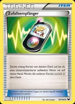 Zufallsempfänger card in German