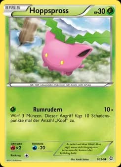 Hoppspross card in German