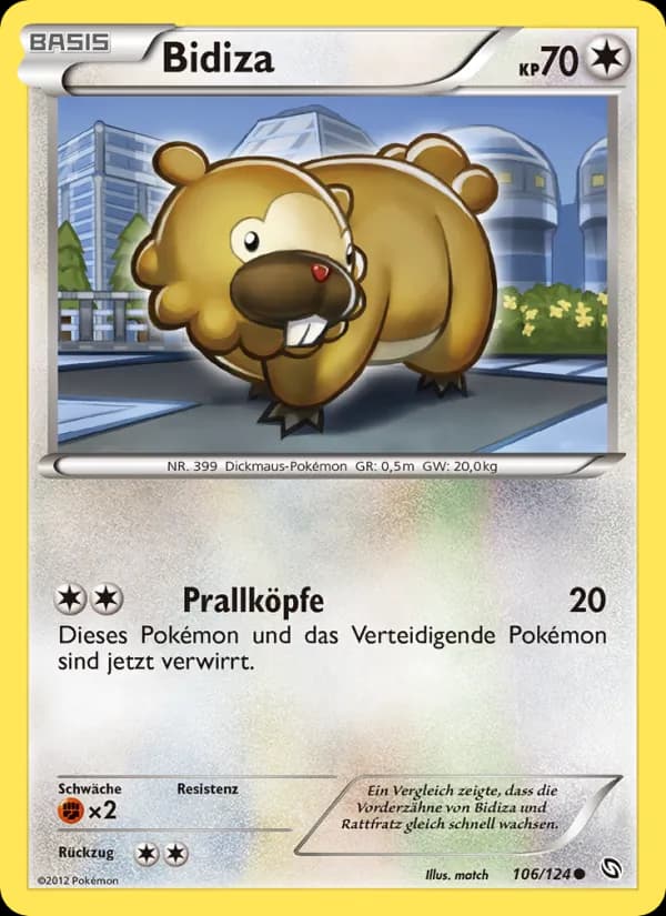 Bidiza card in German